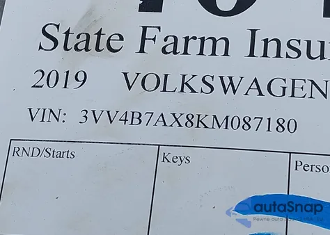 2019 Volkswagen Tiguan 2.0T Sel Premium/2.0T Sel Premium R-Line z USA, uszkodzony, nr VIN 3VV4B7AX8KM087180